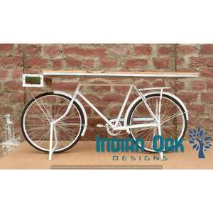 Mesa de consola de ciclo Vintage, muebles industriales antiguos, mesa de entrada - Product Image 3