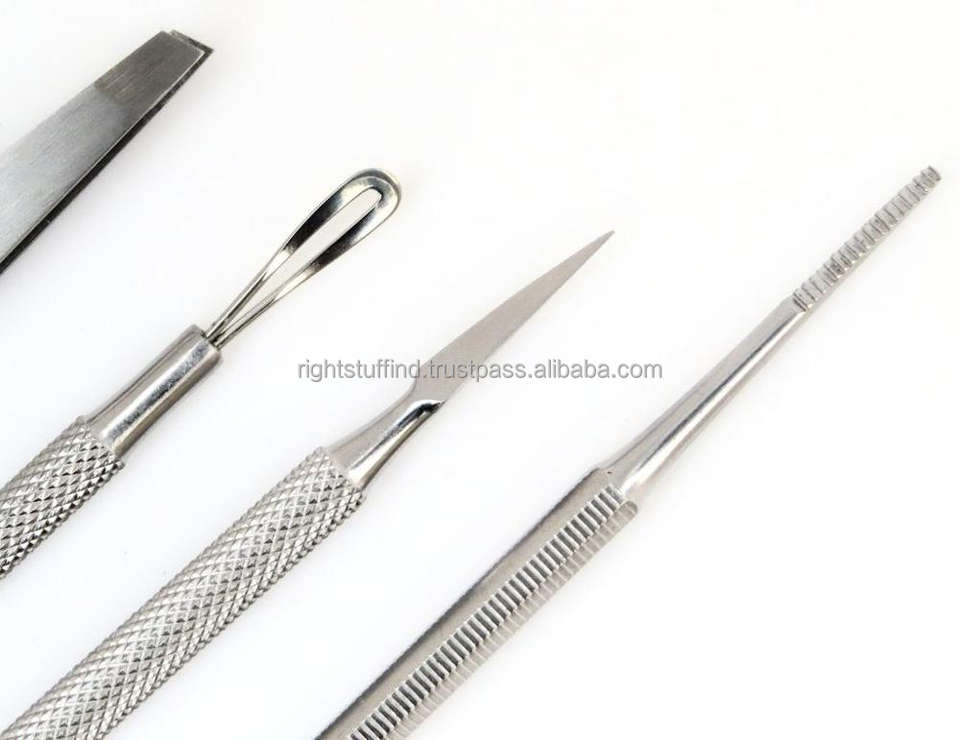 Nail Trimmer Manicure Pedicure Steel File Care Salon Girl Ail Blackhead Extractor Nail File Tweezer Compact Beauty