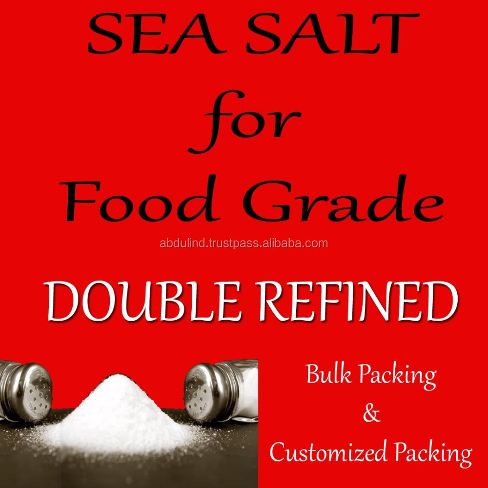 Натуральная морская соль (двойная рафинированная соль) пищевая соль