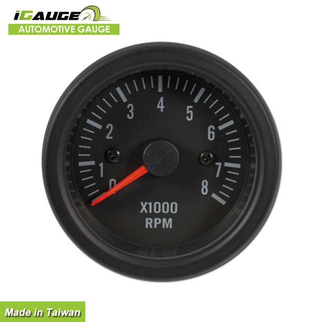 Rustproof Analogue ISO RPM Vehicle Monitor Tachometer Gauge