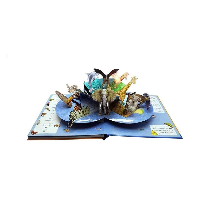 En iyi Pop Up kitap baskısı çocuklar için 3D kitaplar ve her türlü baskı hizmetleri satın kurşun baskı kitabı ihracatçısı