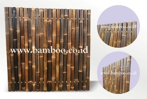 รั้วไม้ไผ่สีดำสไตล์วินเทจและประตูรั้ว - รั้วสวนกลางแจ้งรักษ์โลกสำหรับทุกฤดูกาล - Product Image 4