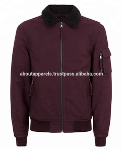 Nueva llegada barato elegante Letterman College 100% béisbol transpirable algodón sarga Varsity bomber chaqueta con forro de piel - Product Image 4