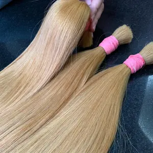 Extensión de cabello a granel de color rubio virgen de cabello humano 100% de cabello crudo vietnamita de calidad premium - Product Image 1