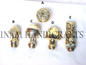 Hermosos tiradores de latón hechos a mano para bastones, paraguas y bastones de apoyo / Tiradores de latón hechos a mano por INAM HANDICRAFTS - Product Image 5
