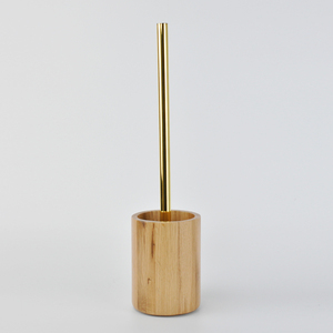 Nouveau 2018 Porte-brosse de toilette cylindrique en chêne naturel - Product Image 1