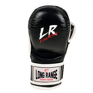 Guantes de combate MMA de cuero de 12oz personalizados de alta calidad ropa deportiva hecha a mano para artes marciales y boxeo - Product Image 2