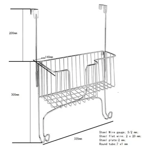 홈 Use 주방 욕실 세탁 Storage Basket 걸 이식 유연한 벽 실장 (smd, smt Board 홀더