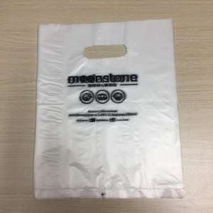 Sacs à poignée en pochette découpée en HDPE imprimés sur mesure Gravure Printing Surface Handling Made in Vietnam - Product Image 1