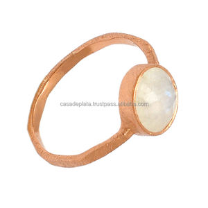 แหวนพลอยมูนสโตนทำด้วยมือสีเงิน925เครื่องประดับดีไซน์แฮนด์เมดแหวนสเตอร์ลิงผู้ผลิตขายส่ง Casa de Plata - Product Image 3