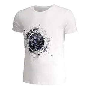 Футболка с принтом мужские футболки с коротким рукавом футболки сопротивление разрыву Cvc футболка Подгонянные напечатанные производитель Dtg печатных футболка 2020 100% хлопок на каждый день - Product Image 1