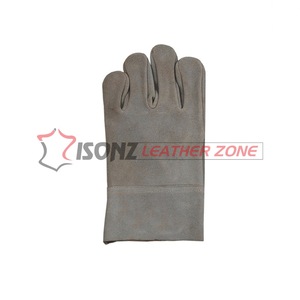 Gants de soudage en cuir ISONZ Leather Zone, en cuir de vachette pleine fleur, 10 pouces, grands, non doublés, anti-coupure, anti-chaleur, pour soudage TIG/MIG - Product Image 5