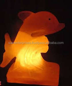 Lámpara de pie con forma de delfín para decoración del hogar, diseño de sal de roca Natural, las mejores empresas Sian - Product Image 5