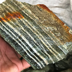 Spécimens bruts de jaspe zèbre vert naturel, pierres précieuses de jaspe zèbre - Product Image 4