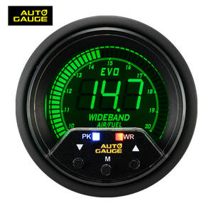 Medidor de banda ancha de relación de combustible de aire de Venta caliente con placa frontal negra de ajuste Universal de rango 10 ~ 20 AFR - Product Image 4