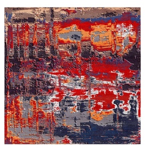 Alfombra de Exterior Floral de Alta Calidad, Diseño Personalizado, Tejida a Mano con Seda de Bambú, Lavable, Ecológica, Resistente a las Manchas y a los Animales - Product Image 1