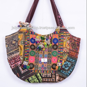 Señoras algodón Patchwork/tribal/étnico/viejo/gitano/antiguo/noche/BANJARA bolsas - Product Image 1