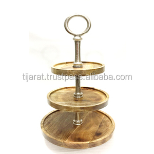 Support à gâteaux en bois pour mariage, présentoir à pâtisserie - Product Image 1