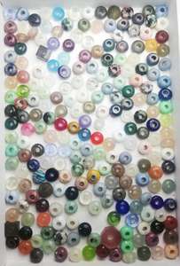 Perle de pierre gemme à facettes grand trou Onyx noir-perle de pierre gemme ronde plate 14x8mm - Product Image 2