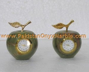 Artesanías de mármol de ónix, relojes de calidad de exportación de fábrica de Pakistán, estilo modelo pintado a mano para decoración del hogar - Product Image 4