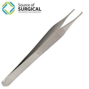 Pinzas Adson para Tejidos 1x2 Dientes, Pinzas de Disección Adson al por Mayor, Pinzas Quirúrgicas de Acero Inoxidable para Tejidos 1x2 Dientes - Product Image 2