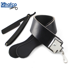 Cinturón de peluquero de cuero para maquinilla de afeitar para uso en salón con jabón de afeitar - Product Image 2