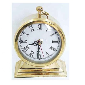 Reloj náutico, rueda, mesa decorativa - Product Image 2