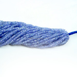 Vente en gros de perles de tanzanite à facettes Rondelle de pierres précieuses en vrac pour la fabrication de bijoux Perles de pierre au meilleur prix - Product Image 2