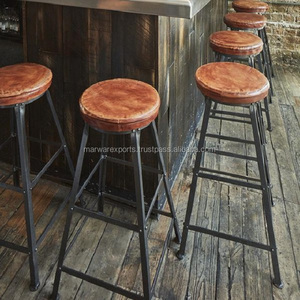 Taburete elegante de cuero de alta calidad para el hogar para gabinetes de muebles de sala de estar - Product Image 2