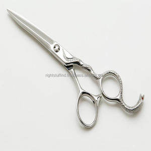 Ciseaux de coupe de cheveux de beauté professionnels 4Cr13 ciseaux à pointe émoussée en acier inoxydable avec 32 dents pour la coiffure de barbier - Product Image 2