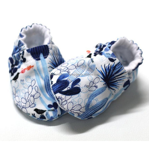 Chaussons en coton pour bébés, fabricant indien, couleur personnalisée, pantoufles pour nourrissons, à la mode, 2018 - Product Image 1