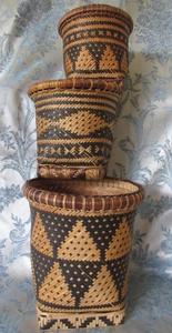 100% Handmade Craft Storage <b>Baskets</b> with Natural <b>Bamboo</b> Hot Collection No Minimum Quantity - Product Image 4