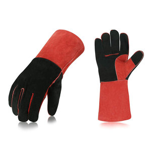 Gants de soudage en cuir de mouton unisexes à haute résistance à l'usure Gants de sécurité au travail anti-coupure Gants de jardin en gros - Product Image 1