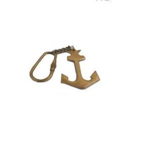 Petite ancre nautique en laiton de haute qualité, porte-clés porte-clés avec boucle en laiton, cadeau d'entreprise - Product Image 1