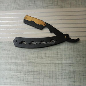 Xyj — rasoir Pro à bord droit pour barbier, couteau de rasage repliable, revêtement en titane - Product Image 1