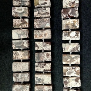 Cuentas rectangulares de alta calidad, cuentas de jaspe oceánico, collar de cristal para mujer, joyería cuadrada, cuentas de piedras preciosas, proveedor de fabricación de joyas - Product Image 3