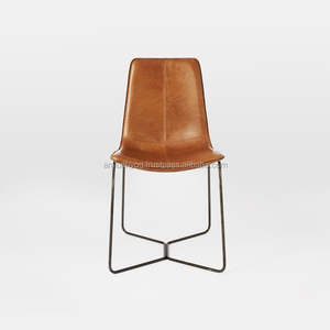 Silla de comedor de cuero estilo Industrial/silla de comedor de cuero - Product Image 3