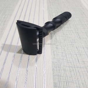 Têtes de rasoir de sécurité colorées et argentées pour hommes, accessoires pour le barbier et la barbe, poignée en acier inoxydable, laiton et alliage de zinc, haute qualité, 1 pièce - Product Image 2