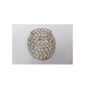 Meilleur prix petit bougeoir votif décoratif en cristal de verre fait à la main - Product Image 1