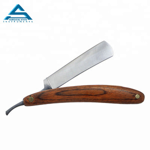 Maquinilla de afeitar plegable de acero inoxidable de calidad, mango de madera, 50g, borde recto para el cuidado personal, depilación para el cuidado de la belleza - Product Image 2