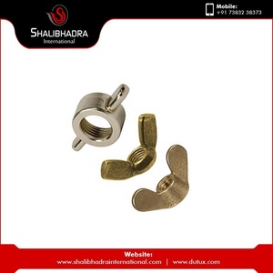 <b>M3</b> Metric Brass Wing Nuts Zinc Plated <b>Screw</b> Nut Surface Treatment T Nuts Type Brass Fasteners for Industrial - Product Image 2