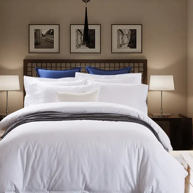 Tela de satén de algodón para ropa de cama de hotel, 40, 120s, 240cm de ancho, 800TC, 100%