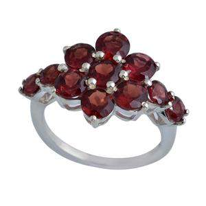 High Quality Handmade Fashion Women's Wedding <b>Ring</b> Genuine <b>Garnet</b> Gemstone 925 Sterling <b>Silver</b> Bulk Order Unique Designs Inlay - Product Image 2