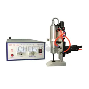 Máquina de coser de tela ultrasónica, selladora de bolsas de aire ultrasónica EMI automática, selladora de cola de tubo suave ltrasonic