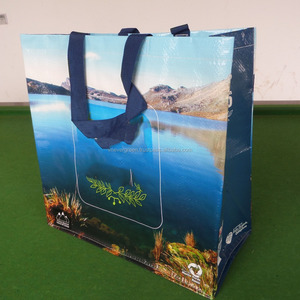 Bolsa de Compras Tejida de PP Hoaha+Evergreen+Daystar con Asas de Cinta de PP, 39x39x20cm, Color Personalizado, Hecho en Vietnam - Product Image 1