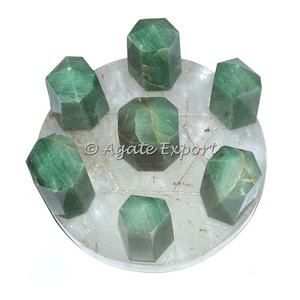 7 Aventurine verte Point Star David Base En Cristal - Product Image 2