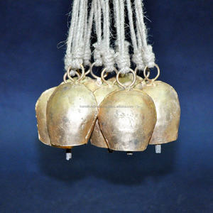 Antique Traditional Metal <b>Bell</b> Golden Rustic Iron Metal Sheet Round Indian Wedding Gift for Guests <b>Hand</b>-Cast <b>Music</b> Theme Model - Product Image 4