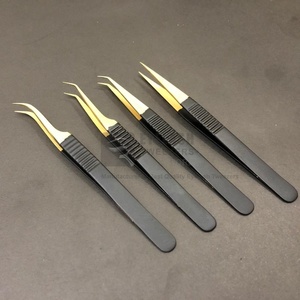 ที่มีคุณภาพสูงสีดําทองขนตาแหนบที่ยั่งยืนเหล็กต่อขนตาแหนบที่มีปริมาณเคล็ดลับโลโก้ที่กําหนดเองขายส่ง - Product Image 3