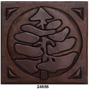 Azulejo de cocina con diseño de árbol x-mas de cobre - Product Image 2
