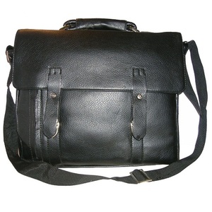 PU Leather <b>Laptop</b> <b>Bag</b> in Black Color Large Capacity Business <b>Briefcase</b> Style Crossbody or Handbag Options for Men and Women - Product Image 1